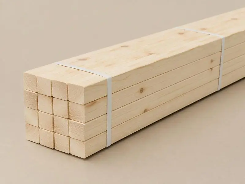 Bundle of kiln-dried S5 PAR brandering timber